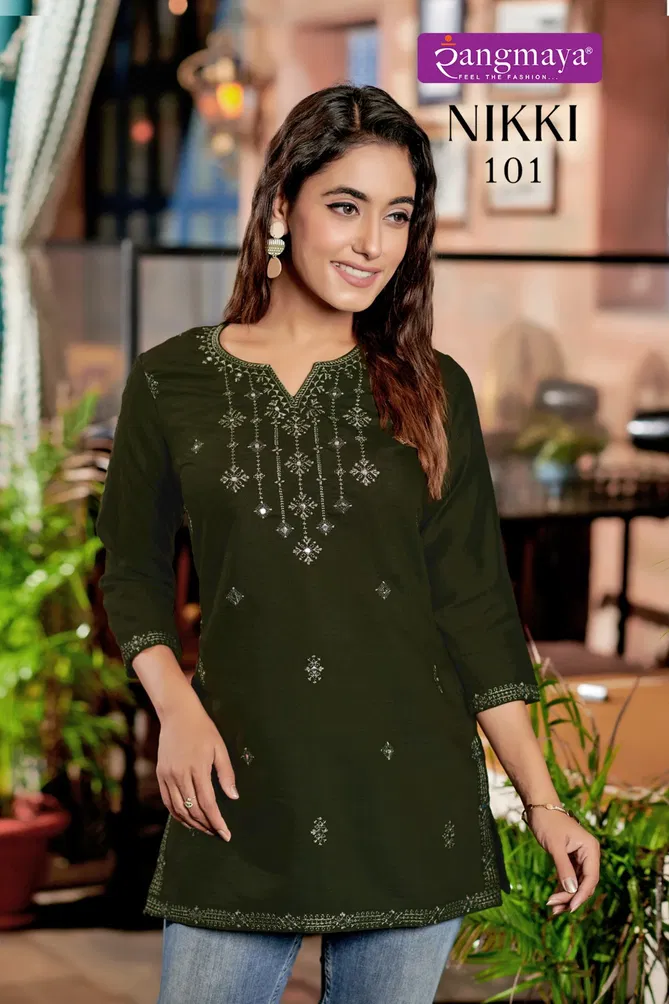 Nikki By Rangmaya Tunic Style Ladies Top Wholesale Price In Surat